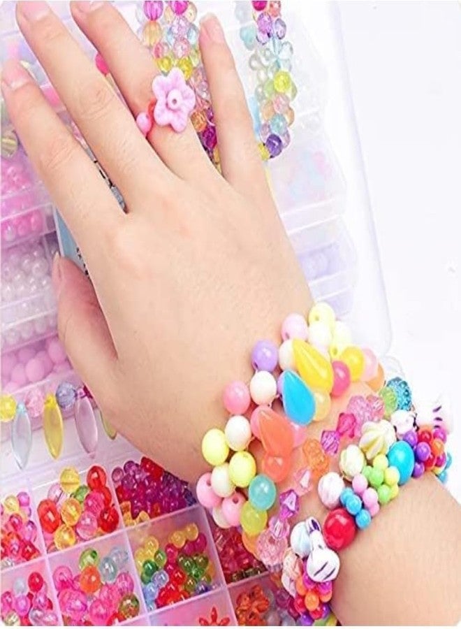 Finalize Bracelet Making Kit | Jewelry Making Kit | Beads for Jewelry Making Kit | Bracelet Making Kit for Girls and Kids | DIY Bracelets, Necklace, Hairband & Rings Craft Kit | Rubber Band Bracelet Kit- (2) - Image 3